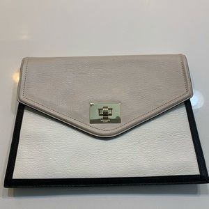 Kate Spade envelope clutch- leather